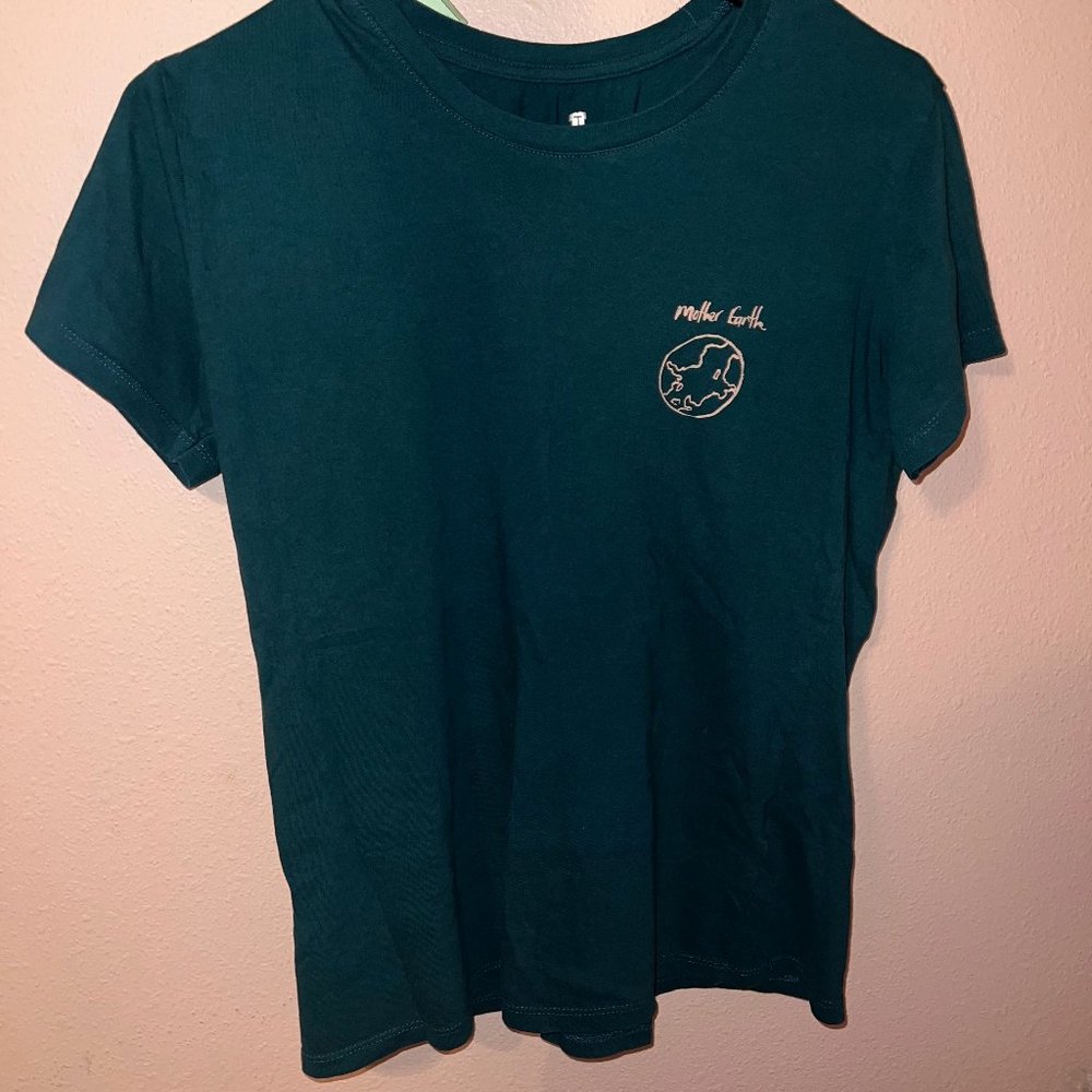 Vintage Forest Green "Mother Earth" Tee